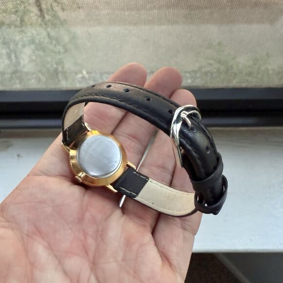 Vintage Eska Quartz Gold Plated Ladies Watch Lapis Lazuli Stone Dial 24mm Womens - Picture 7 of 10